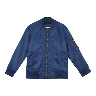bluezoo Boys' blue bomber jacket